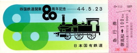 四国鉄道開業80周年