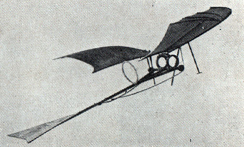 レオナルド・ダ・ビンチ蝙蝠翼飛行機の模型