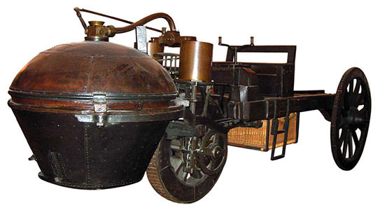 パリ工芸博物館の「キュニョーの砲車」