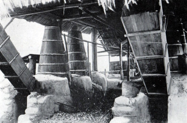 クスノキの蒸留窯（台湾）