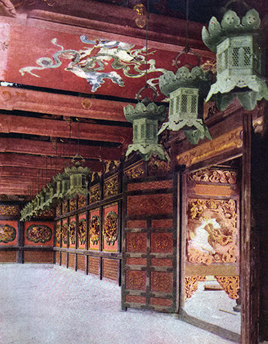 文昭院霊廟、唐門の回廊