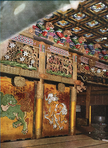 文昭院霊廟、拝殿の内部