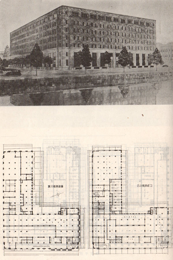 第一生命館の設計図案