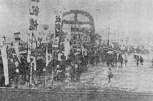 【日清戦争】北海道室蘭第7師団の凱旋門（『室蘭港のパイオニア第4』）