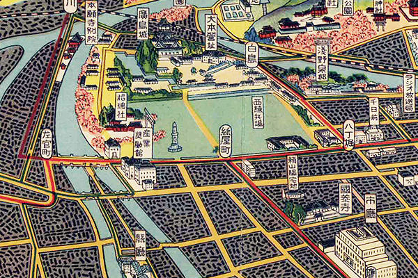 戦前の広島マップ
