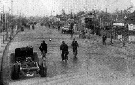 戦後最初のコンクリート舗装（京浜国道）