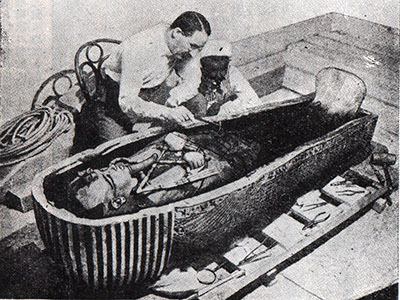 エジプトのミイラ棺桶
