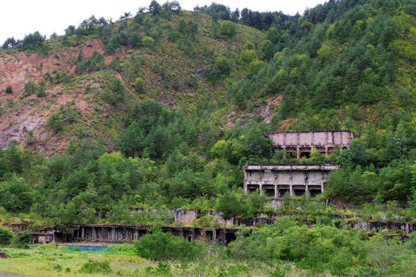尾去沢鉱山の選鉱場（秋田県）