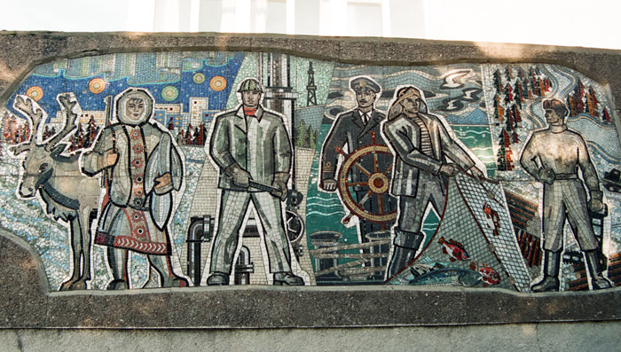 ユジノサハリンスクに残されたソ連時代の遺物