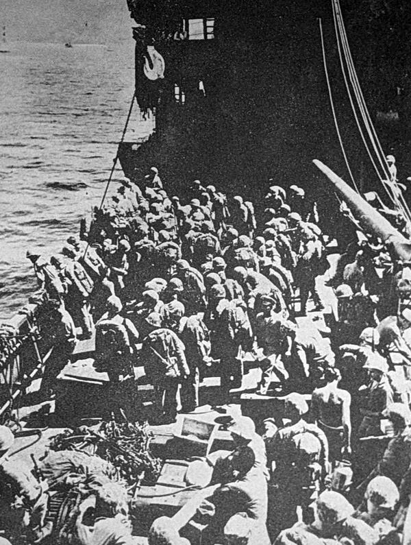第2海兵師団の長崎上陸