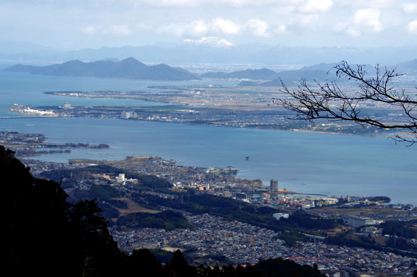 比叡山からの琵琶湖側の眺望