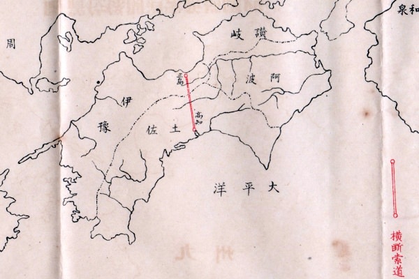 四国横断索道計画図