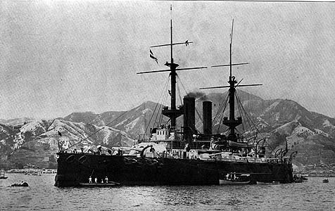 日本海軍初の近代的戦艦である「富士」