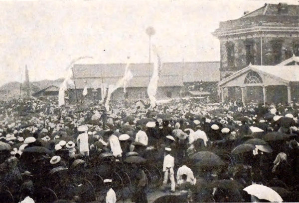 新橋に到着した福島安正