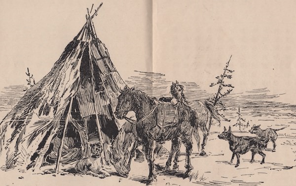 モンゴルでの天幕