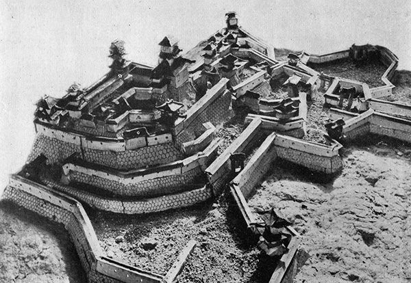 高取城の破壊前の模型