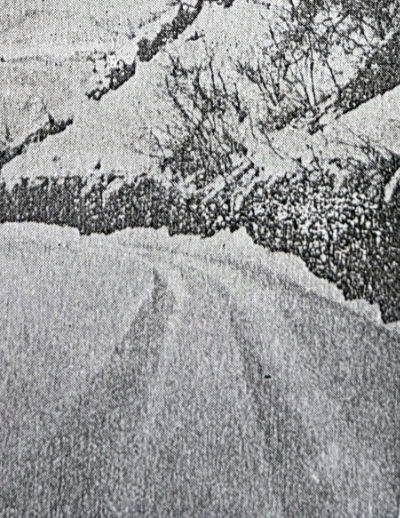 吹雪号のワダチ