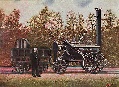 スチーブンソンが設計した蒸気機関車