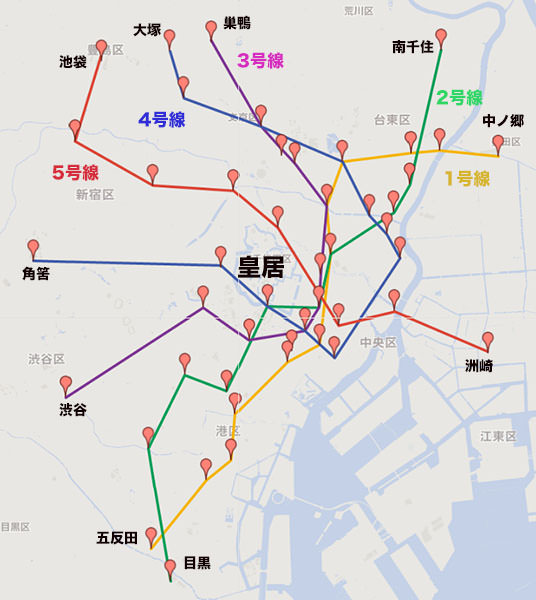 東京市地下鉄の修正案