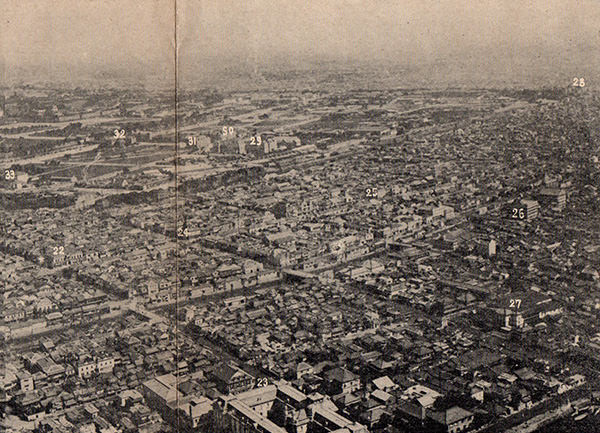 1904年の東京空撮写真