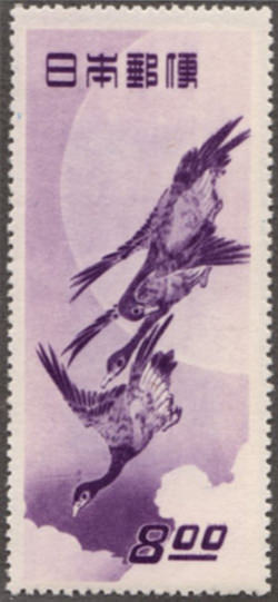 日本一高い切手「月に雁」